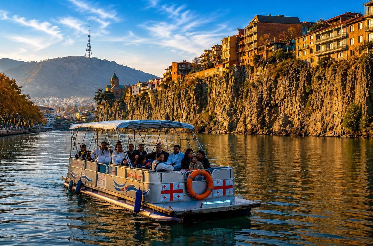 Private VIP Boat Tour on the Mtkvari River